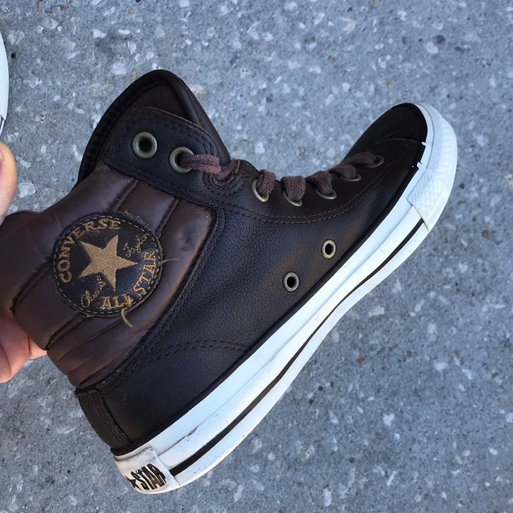 CONVERSE Chuck Taylor Padded Collar High 4 Farben Brown Leather Shoes | …
